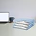 Acrimet Horizontal Triple File Folder Holder Organizer (Clear Blue Color)