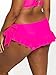 Smart & Sexy womens Side-tie Skirt fashion swimsuit bottoms separates, Fuchia Sizzle, Small US