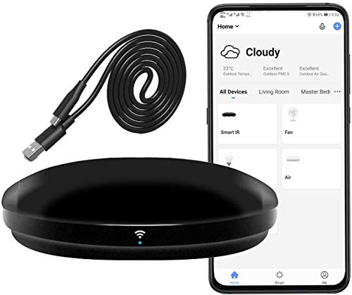 Smart IR-Fernbedienung, WiFi + IR-Steuerungs-Hub für Smart Home, kompatibel mit Alexa, eine für alle infrarotgesteuerten Heimgeräte TV, STB,