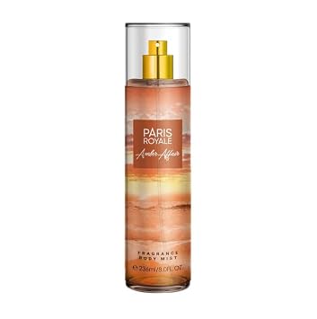Paris Royale Amber Affair Body Mist for Women - Long-Lasting Fragrance Spray with Soft, Warm Amber & Floral Notes Ideal Gift for Women, Everyday Wear, 8oz 236ml