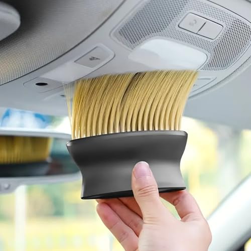 車用クリーニングブラシ ダスターブラシ イエロー