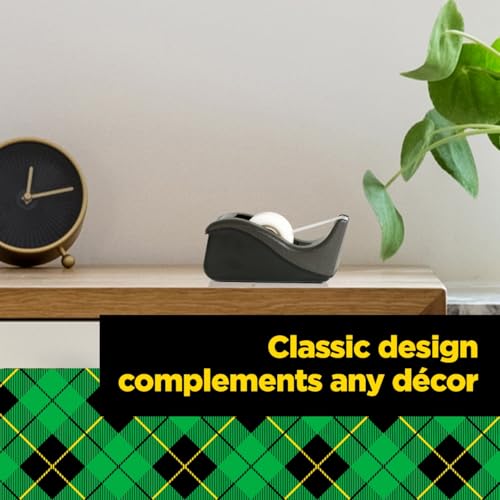 Scotch Desktop Tape Dispenser, Black Two-Tone, 1 Dispenser/Pack (C60-BK) - image 6