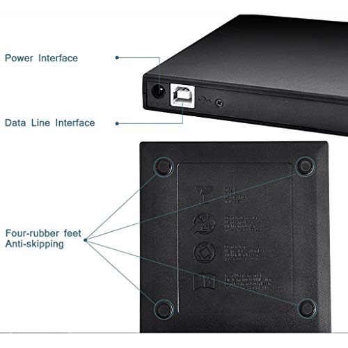 Lecteur optique mobile externe USB pour ordinateur sans lecteur - 5