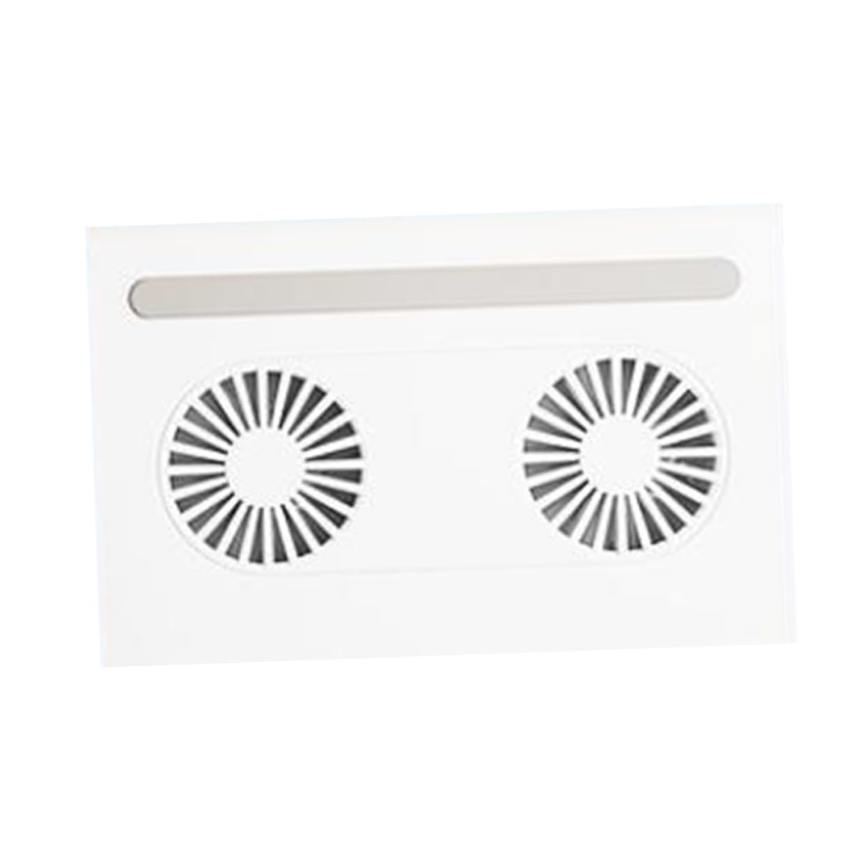 Soporte para Portátil Ventiladores Duales y Diseño Triangular de Abs y Silicona, Soporte Elevador Plegable Fuerte Ventilación para Computadora y Notebook