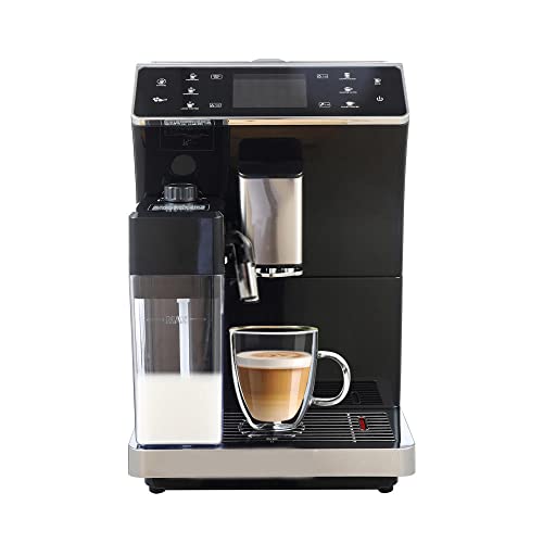 Espresso Coffee Machines With Smart Touch Screen For Brewing 15 Coffee Drinks Professional coffee maker machine with milk tank for Espresso Americano Cappuccino Latte Oulei Coffee Long Coffee