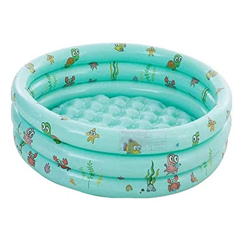 FINFFON Paddling Pool 3-Ring Runde Sommer Paddel Badewanne Baby Sommer Faltbare Familie Wasser Pools for Kinder…