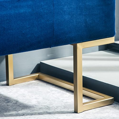 Banc avec coussin rembourré et tabouret de chambre moderne