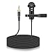 Lavalier Microphone Compatible with Rode Wireless Transmitter Bodypack - TX/Wireless GO II/RODELINK Kit, Omnidirectional Condenser Lapel Mic 3.5mm with Screw Lock, 5ft