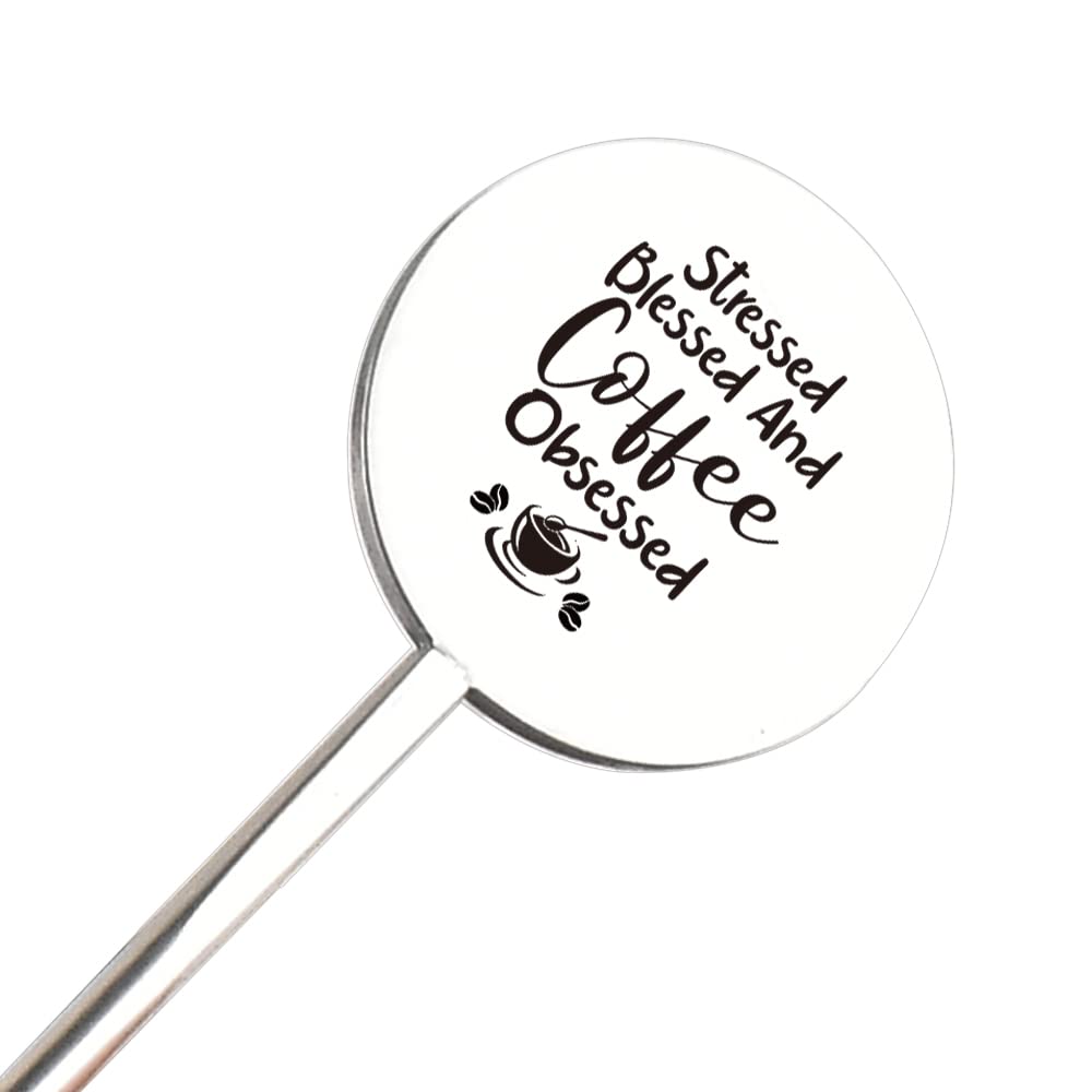Stressed Blessed And Coffee Obsessed Funny Stir Sticks, Coffee Stirrer, Beverage Stirrer, Coffee Accessories, Coffee Humor, Coffee Gift, Gift for Coffee Lover