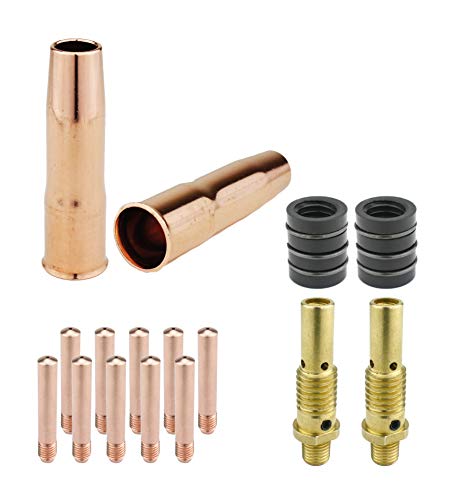 MIG Gun Consumables Kit - Compatible with Lincoln/Magnum 200 & 250 and Tweco #2-52 Diffuser - 32 Insulator - Tip: 0.035