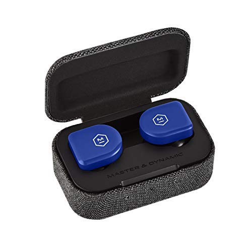 Image of MASTER & DYNAMIC MW07 Go Truly Wireless Bluetooth Headphones in Ear Earphone with Mic (Electric Blue)