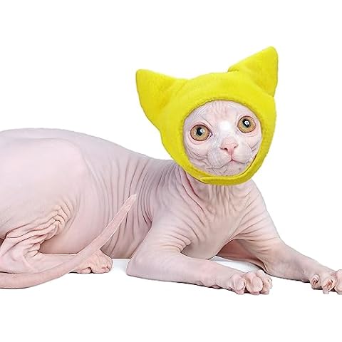 Sphynx Cat Hat Ear Protector Cat Covering Ears Hat for Hairless Cats Hat Head Protector Cover