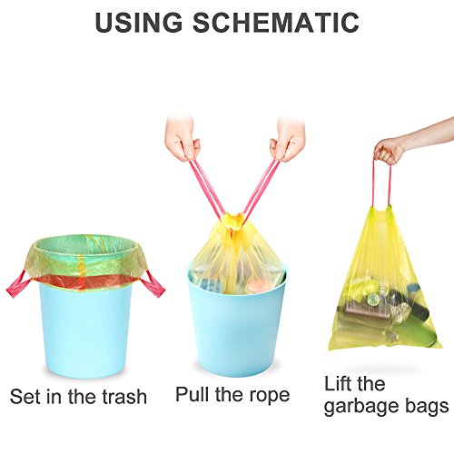 Sacchetti per immondizia IWILCS, confezione da 5