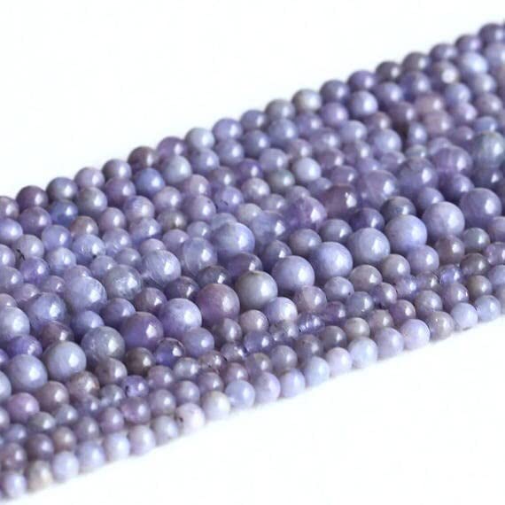 Perles de tanzanite 4mm de qualité supérieure, gemmes rondes bleues naturelles