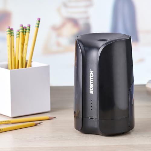 Bostitch Portable Rechargeable Battery Vertical Pencil Sharpener, Black - image 8