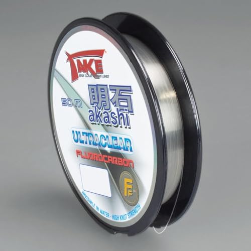 Lineaeffe Hilos de Pesca Take Akashi Fluorocarbon Ultraclear 0.20 mm 50 m Fluorocarbono Spinning Surfcasting Boloñesa