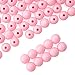BONNY BOXX 500PCs 8MM Smooth Light Pink Acrylic Round Beads, Plastic Resin Bubblegum Balls Chunky Gumball Beads for Necklace and Bracelet Making, Crafting Supplies