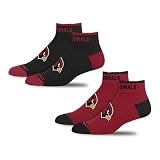 For Bare Feet NFL ARIZONA CARDINALS Front and Center 2 Pack Team Colors Large