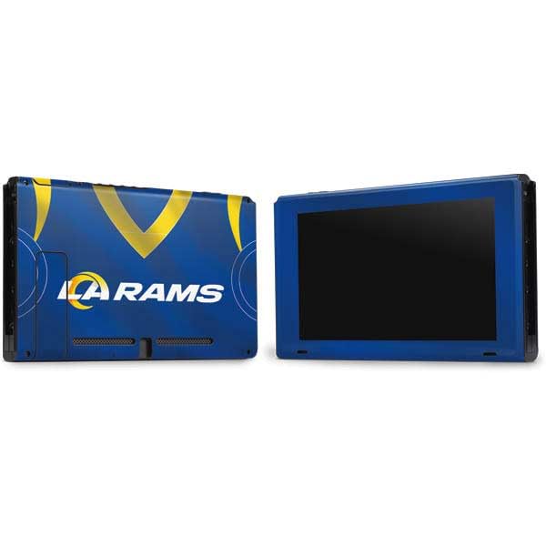 Skinit Decal Gaming Skin Compatible with Nintendo Switch Bundle - Officially Licensed NFL Los Angeles Rams Team Jersey Design