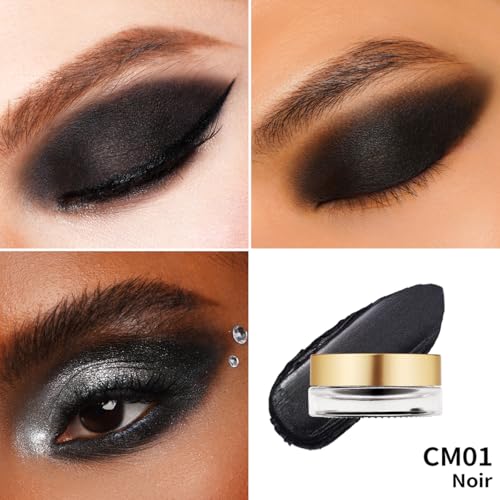 Oulac Matte Eye Shadow Black, CM01 Noir, 6 g (Pack of 1) - Image 3