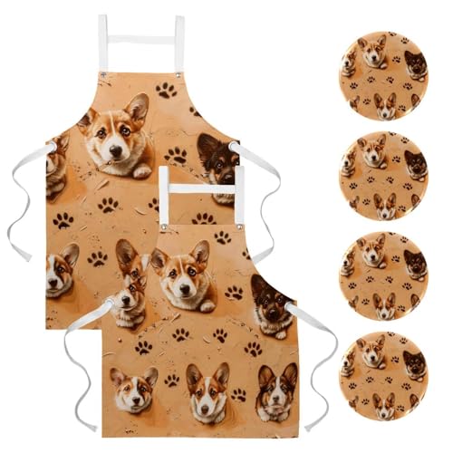 Tablier de cuisine pour pâtisserie et restaurant avec broches ajustables