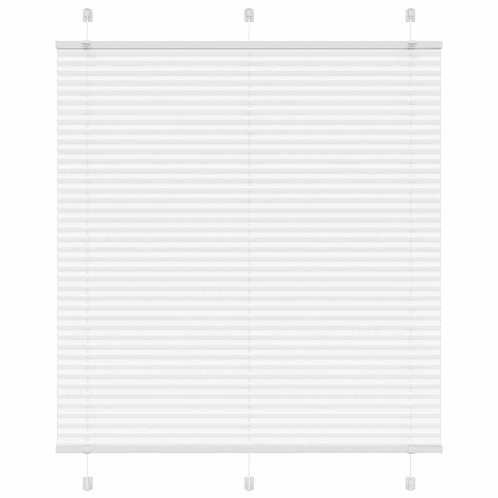 Vidaxl (White, 115 X 150 Cm) Pleated Blind Petrol Fabric Polyester