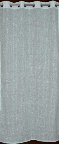 Image of Exporthub Sheer Linen Cotton Curtains for Window 5 Feet Set of 2, Aqua Blue Light Filtering Breathable Fabric Drapes for Living Room & Bedroom (EHSPR098 54)