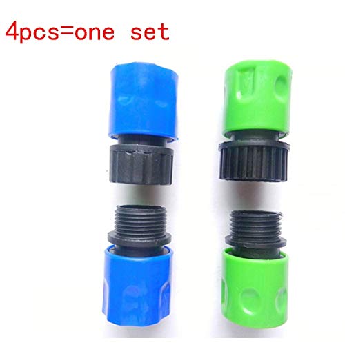 4PCS=One Set Female and Male 3/8 Telescopic Joint Garden Water Hose