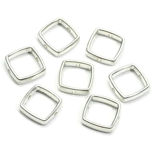 GVEKJ 50 cuentas acrílicas CCB blancas con forma de K, forma de corazón, flor, ovalada, cuadrada, para hacer joyas, pendientes, accesorios, manualidades y decoraciones - C04349