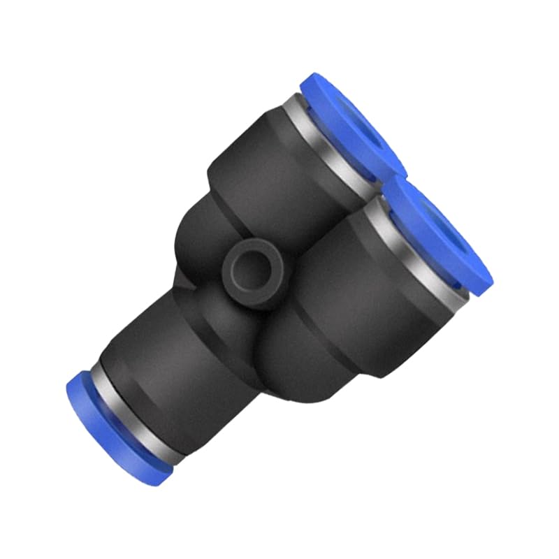 Conector neumático rápido de 12mm a 10mm en Y manguera de aire acoplamiento de plástico 8