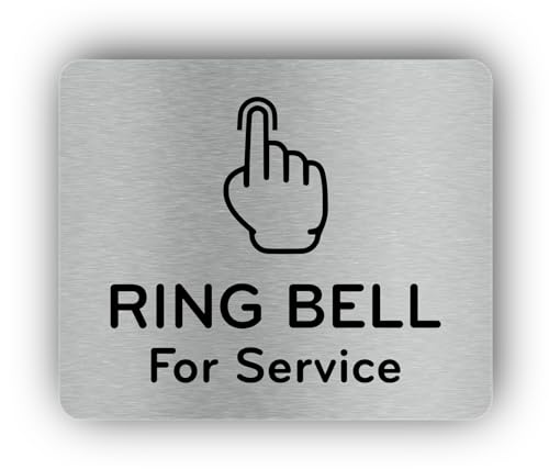 Ring Bell for Service Adhesive Waterproof Sign