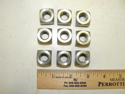 1/2"-13 Stainless Steel Square Nuts UNC - Lot of 25 Pcs. HQ
