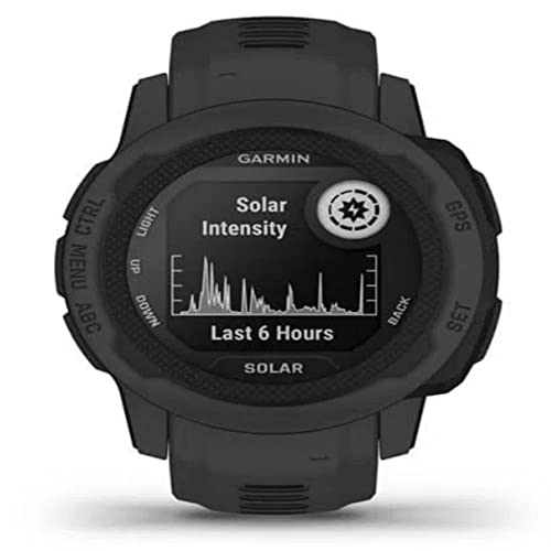 Garmin Instinct 2s, Solar Graphite - Montre GPS Solaire Robuste et connectée - Boîtier 40 mm