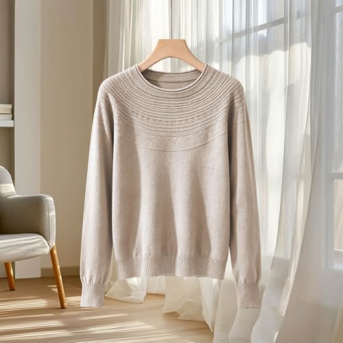 Sweater for Women 2026 Fall Winter Trendy Knit Pullover Cozy Crewneck Tops - image 5