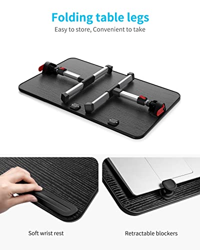 SAIJI-Laptop-Bed-Tray-Table-Adjustable-Home-Office-Standing-Desk-Portable-Lightweight-Foldable-Lap-Desk-for-Sofa-Couch-Floor-Working-Studying-Reading-Writing-EatingFit-Up-to-17-LaptopLargeBlack
