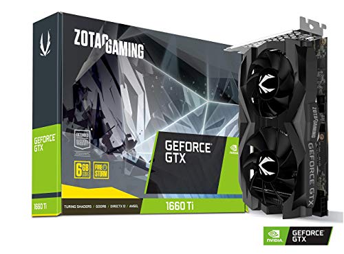 ZOTAC Gaming GeForce GTX 1660 Ti 6GB GDDR6 192-bit Gaming Graphics Card Super Compact - ZT-T16610F-10L (Renewed)