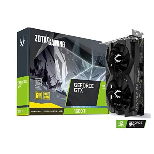 ZOTAC Gaming GeForce GTX 1660 Ti 6GB GDDR6 192-bit Gaming Graphics Card Super Compact - ZT-T16610F-10L (Renewed)