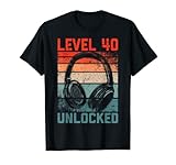 Level 40 unlocked Birthday Headset design is for every men and women who loves to celebrate their Bday in style.