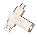 Chiavetta USB 3 in 1, espansione di memoria, multi-funzione, tipo C USB 3.0 + micro chiavetta USB compatibile per cellulare/Android/Windows PC (64 GB)