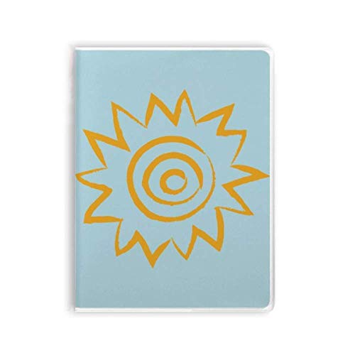 Carnet de notes souple soleil jaune grand cahier écriture douce