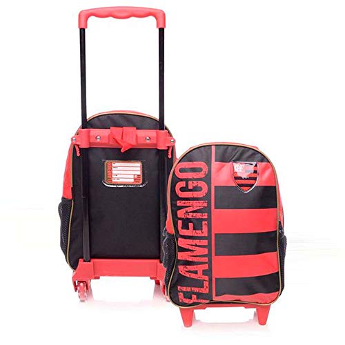 Mochila de Rodinhas Flamengo Infantil Gol de Placa UN