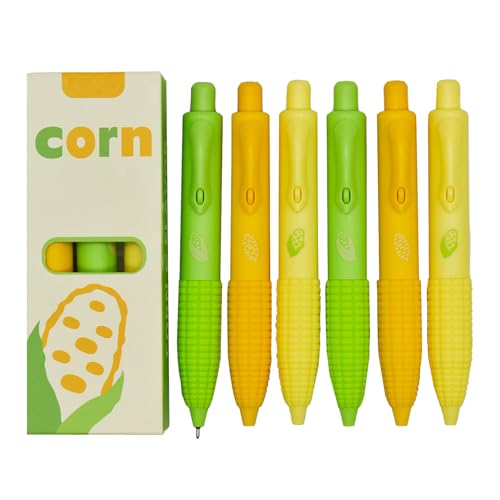 Maydahui 9 bolígrafos mini corn retractables 0.5 mm tinta negra