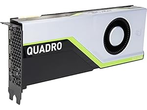 NVIDIA Quadro RTX 5000 16GB GDDR6 Professionelle Grafikkarte - 3072 CUDA, 384 Tensor, 48 RT Kerne, 11,  TFLOPS, DP/VirtualLink, 448 GB/s Speicher, 2-Wege-NVLink-Unterstützung (erneuert)
