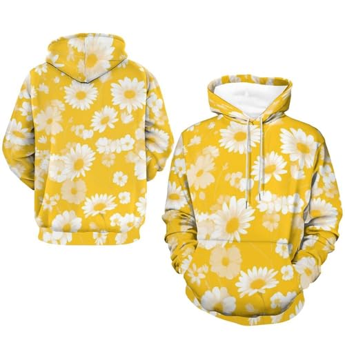 Pullover Marguerite Jaune pour rester au chaud avec style en taille S - 7