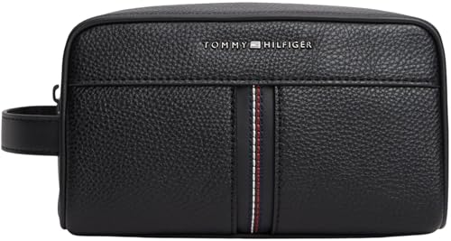 Tommy Hilfiger Bolsa de lavado Th Central AM0AM14172 para hombre, color negro (negro), talla única