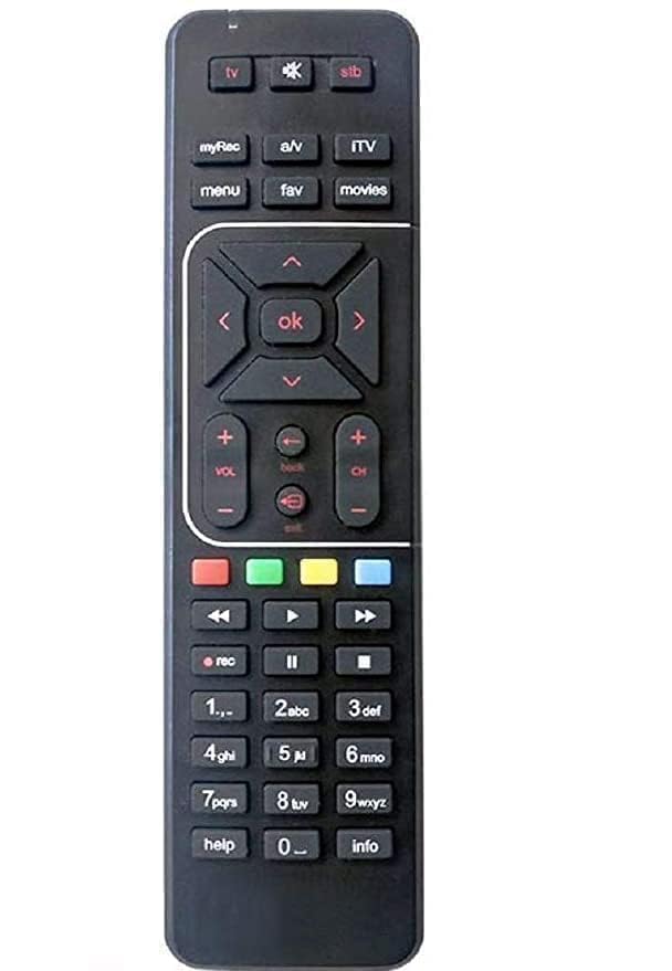 Image of BLACKSHEEP Original Remote Control Comaptible with Airtel Digital Dish TV DTH Television, Setup Box Remote Compatible for SD and HD Recording