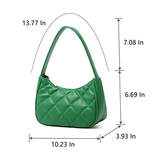 Image of CYHTWSDJ Shoulder Bags for Women, Cute Hobo Tote Handbag Mini Clutch Purse with Zipper Closure