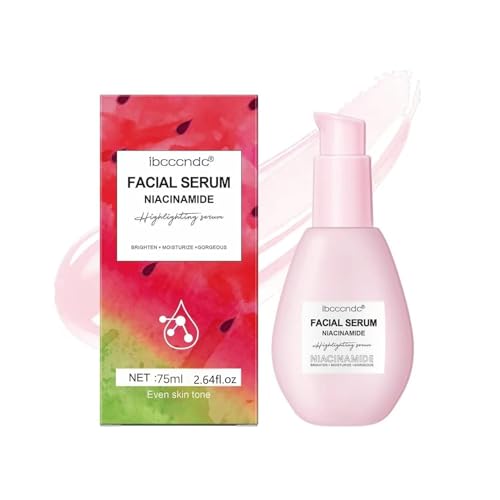Image of 75ML Watermelon Niacinamide Serum, Watermelon Hydrating Serum With Hyaluronic Acid,Brighten Moisturizing,Lightweight Toner, 2.64Fl Oz