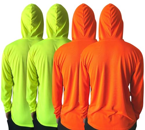 Men UPF 50+ Sun Protection Breathable T Shirt Long Sleeve Workout T-Shirts with Hood4