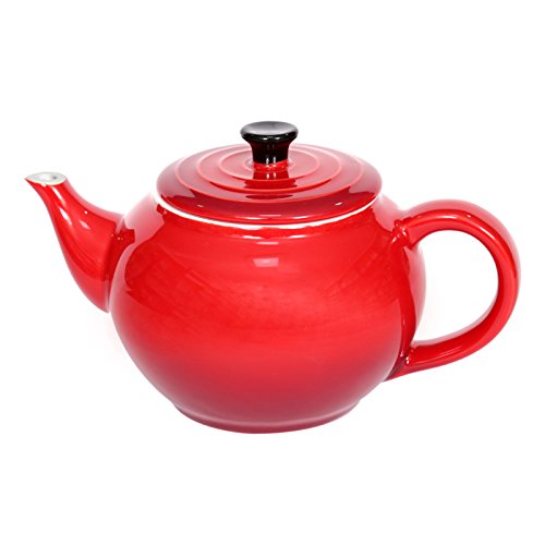 Buy Devnow Porcelain Red Tea Pot 1000ml Online at Low Prices in India